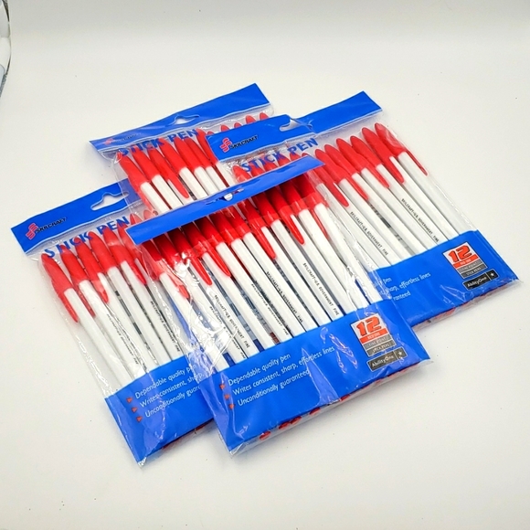Other - 4 Packets of 12 SKILCRAFT Stick Pens (48 Pens)